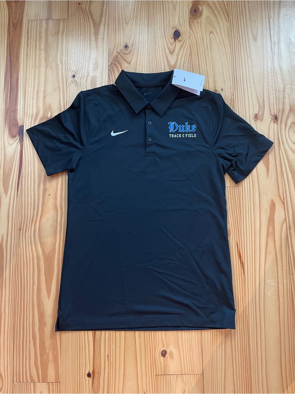 Nike Men's Black Duke Track & Field Polo